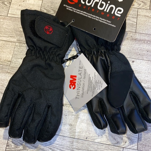Boys Turbine Drago Gloves Full Black $40 - Picture 4 of 6